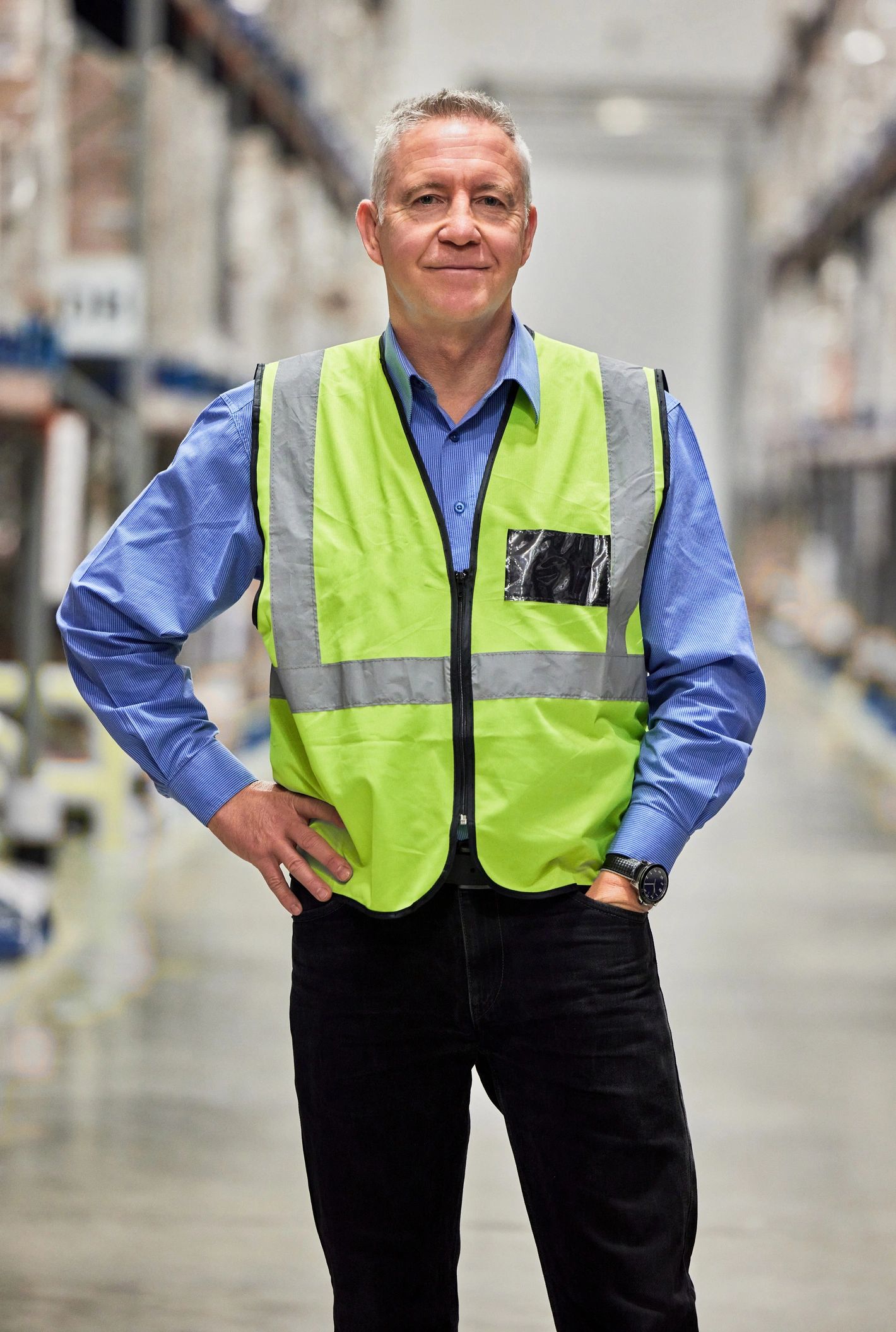 Experienced warehouse professional portrait